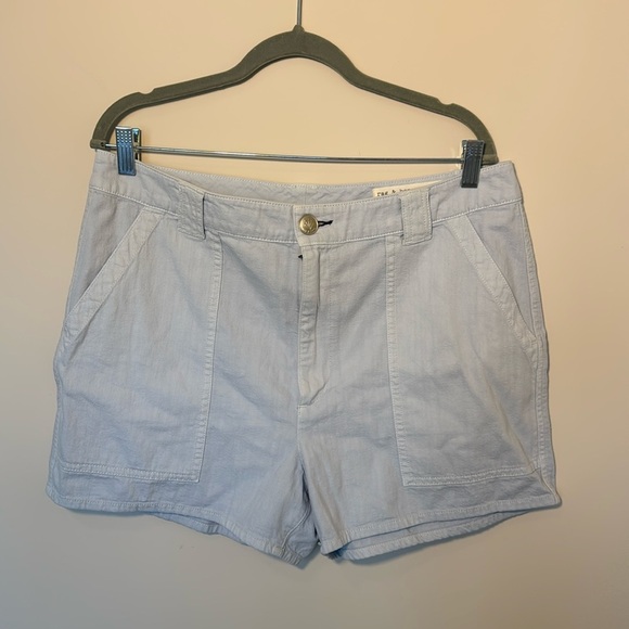 Rag & Bone Cotton Light Blue Shorts - 32 - Picture 1 of 4